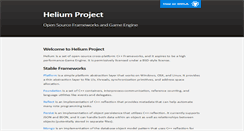 Desktop Screenshot of heliumproject.org