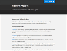 Tablet Screenshot of heliumproject.org